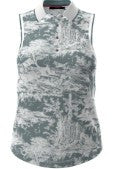 Huntress Toile Sleeveless Scarlett Polo LSP26K64A-714 (Marsh Green)
